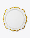 Anna's Antique Charger Plate | Rent | Gold