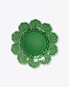 Geranium Dinner Plate | Rent | Green