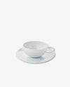 Ornament Line Coffee Cup + Saucer | Rent