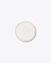 Stone of Gold Bread + Butter Plate | Rent | White