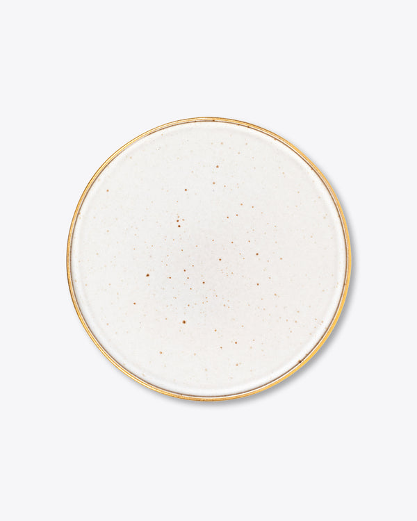Stone of Gold Dinner Plate | Rent | White