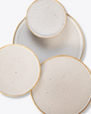 Stone of Gold Salad + Dessert Plate | Rent | White