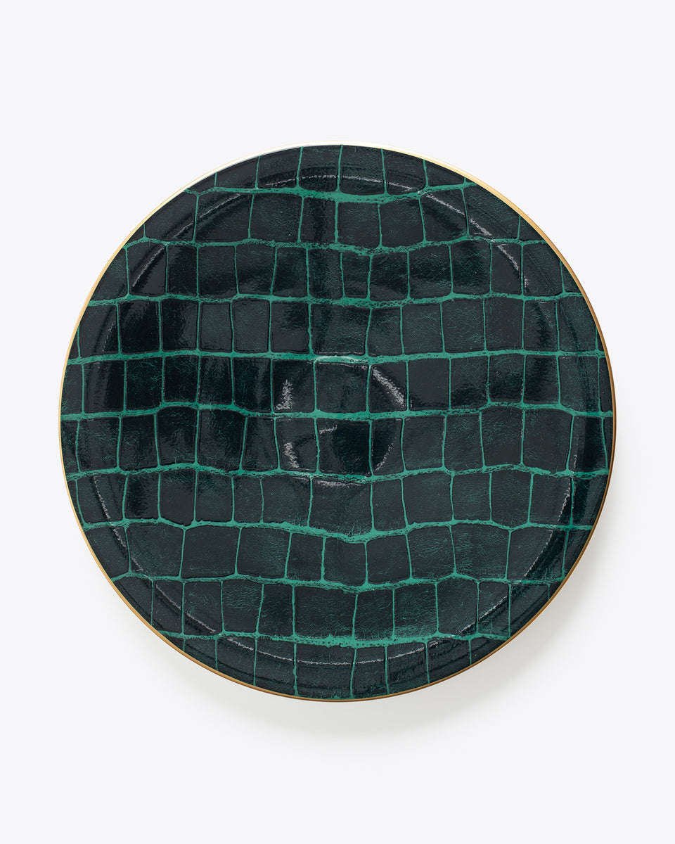 Croc Bijoux Charger Plate | Rent | Emerald – Maison de Carine