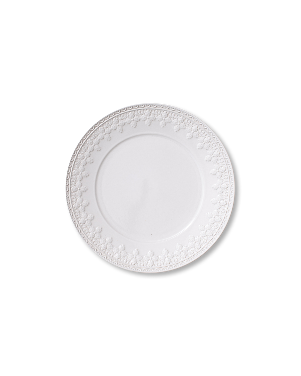 Fleur Salad + Dessert Plate | White – Maison de Carine